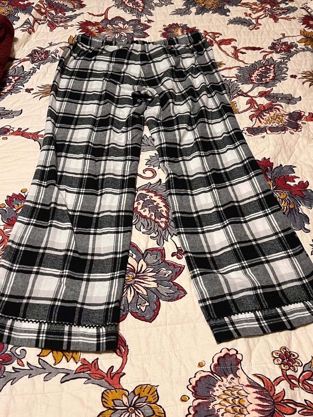 free press Black and White Plaid Lounge Pants
